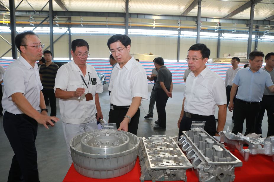 肇慶市委書記賴澤華、市長范中杰率隊到肇慶高新區大旺新工廠調研